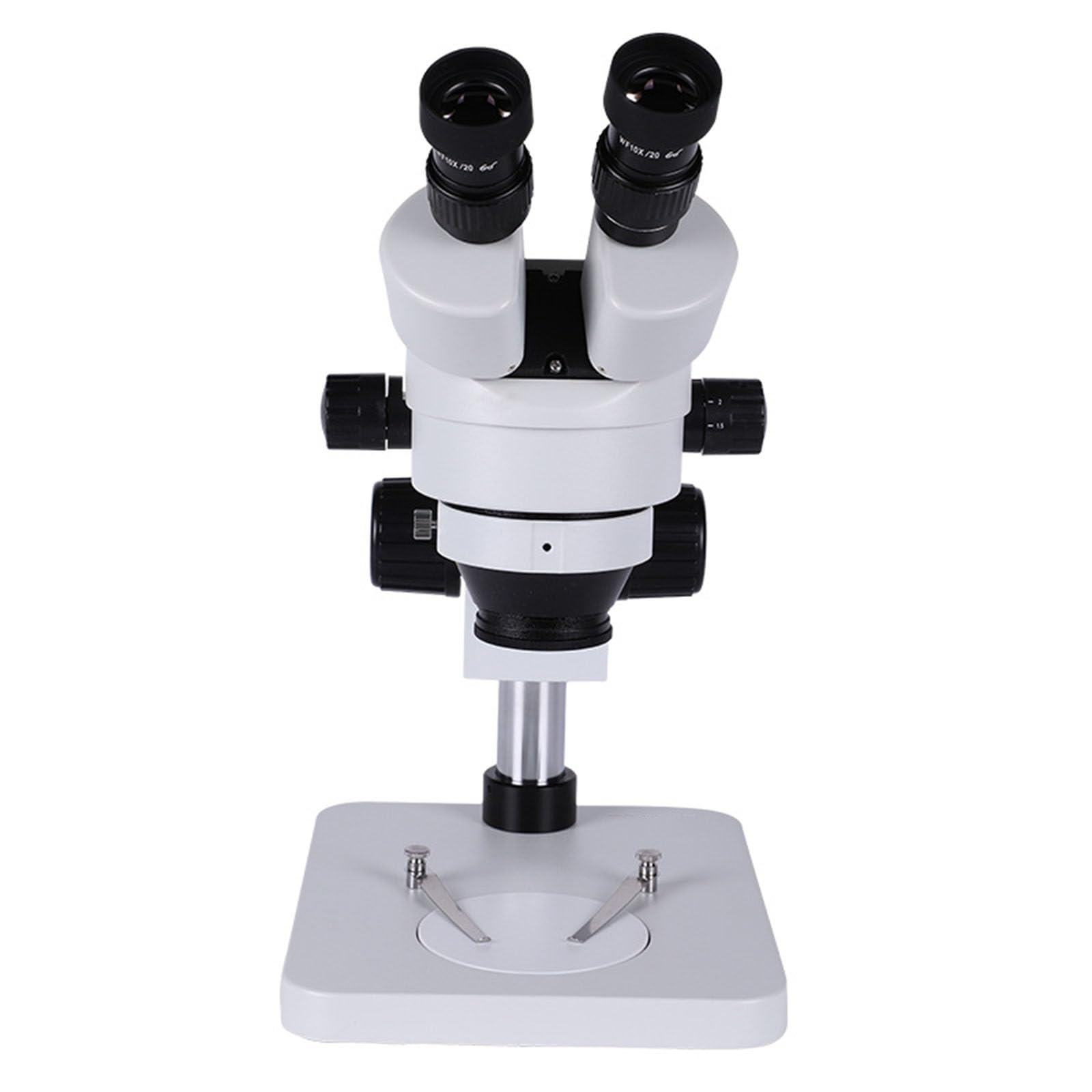 Microscopio binocular 7-45X Kit de microscopio estereoscópico Lente giratoria de 360° con luz LED y soporte Microscopio estereoscópico industrial