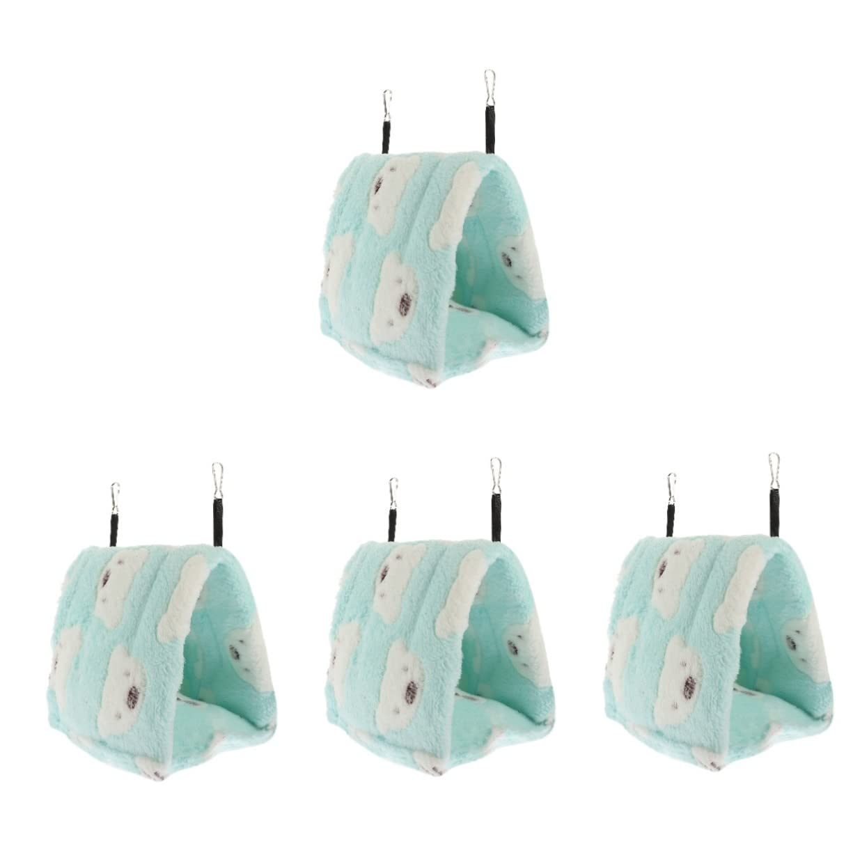 DOITOOL 4stücke Kuschelnest Für Kleintiere Weiches Baumwollbett Für Hamster Chinchillas Igel Warmes Schlafhaus Platzsparend Kreatives Design
