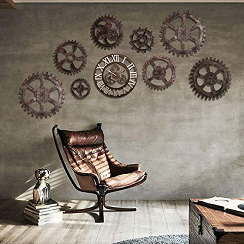 Leinwandbild „Abstraktes Zahnrad“ – Industrielles Wanddeko Im Steampunk-Look, 61 X 122 Cm