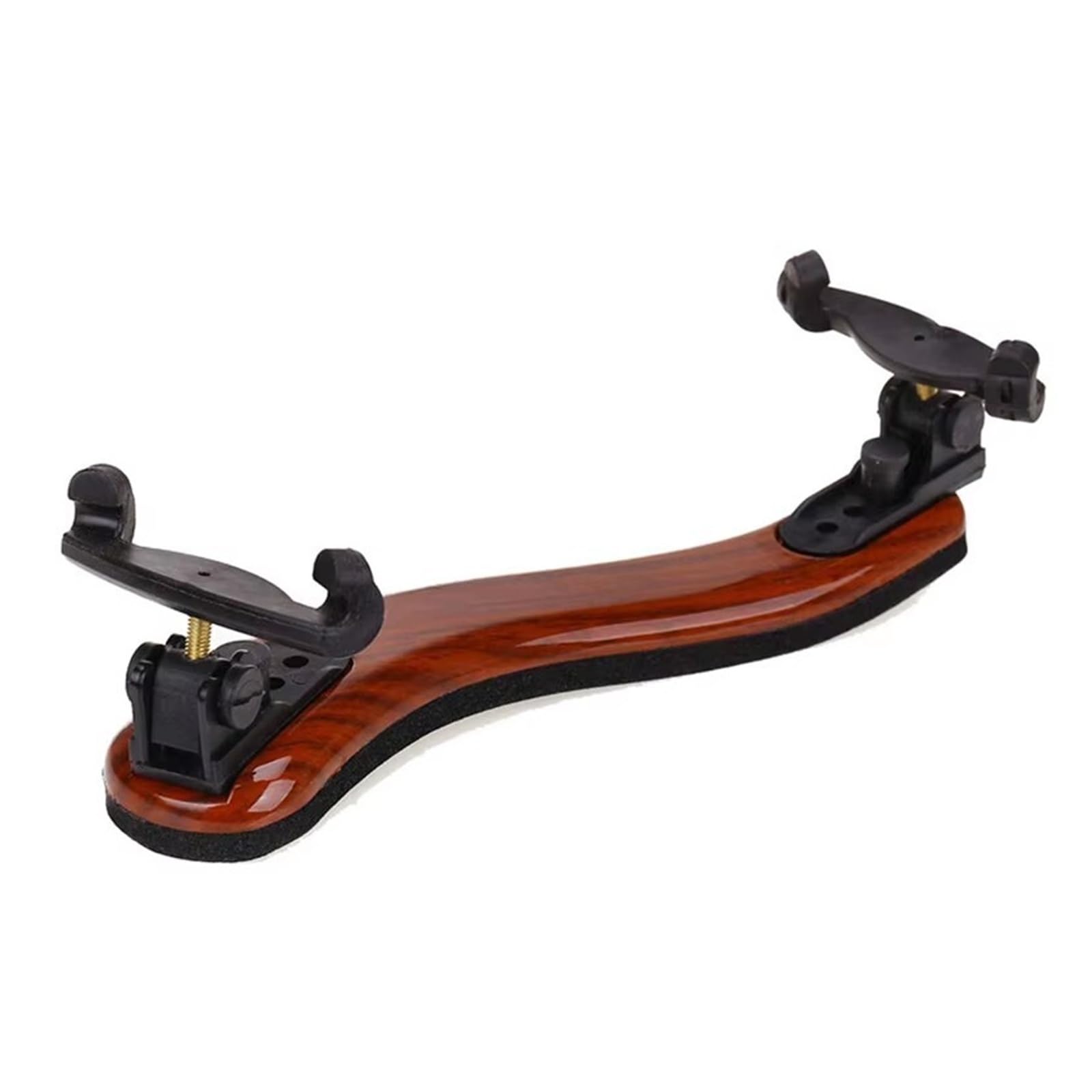 Apoyabrazos de violín de madera veteada 1/4 1/2 3/4 4/4 Hombreras de altura ajustable for accesorios de violines