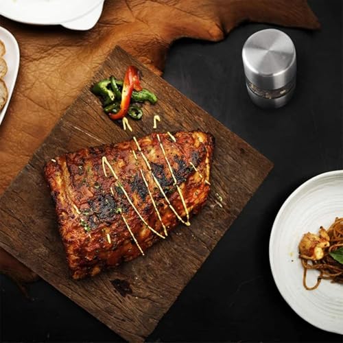 Salzmühle – Mini Manuelle Edelstahlmühlen | Pfeffermühle | nachfüllbar mit verstellbarem Keramikkern, tragbar für Grillen, Picknick, Restaurant und Zuhause