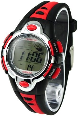 Kids Watches Flash Lights 50m Waterproof Chronograph Digital Sports Watch - Red Color