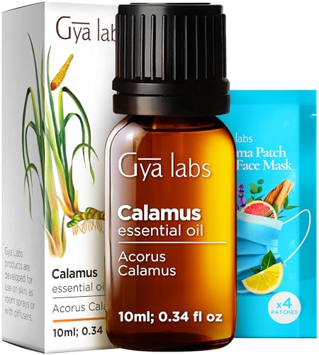 Image of 100% Pure Calamus Essential Oil - 0.34 Fl Oz - Calamus Oil for Hair, Skin, Diffuser, Aromatherapy & DIY Candle Making Scent