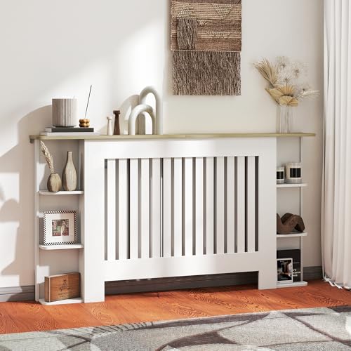HOMCOM Cubre Radiadores con Estantes, Cubreradiador de...