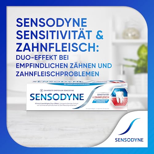 Sensodyne Sensitivität & Zahnfleisch Zahnpasta, 3x75ml, Zahncreme für verbesserte Zahnfleischgesundheit und Reduktion der Schmerzempfindlichkeit – Bild 3
