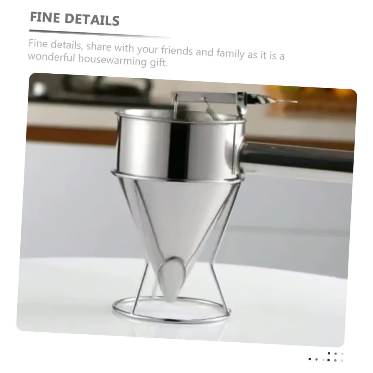 Ciieeo Imbuto in Acciaio Inossidabile Per Palline Di Polpo Dispenser Per Pasta Fai Da Te Strumenti Da Cucina Imbuto Dispenser Strumenti Per Cottura
