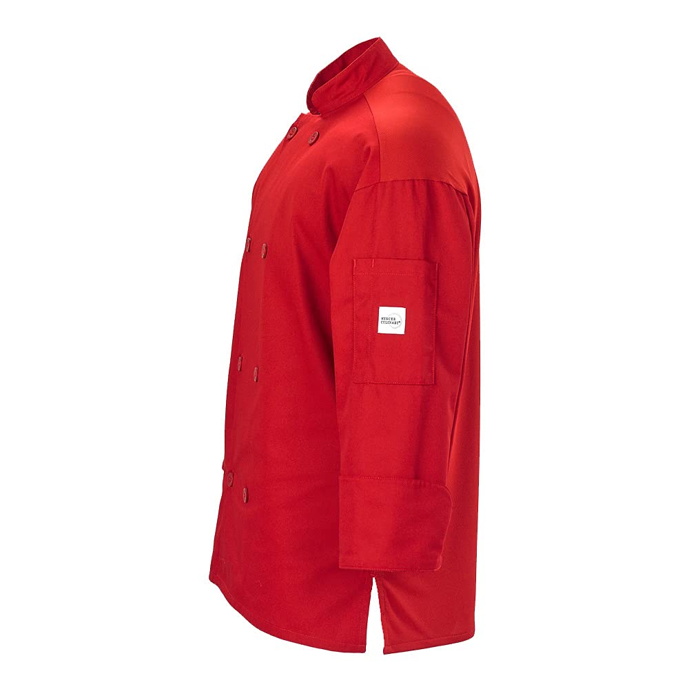 Mercer Culinary Herren Millennia Air Uni Kochjacke, Netzrücken Millennia Air Uni Kochjacke, Netzrücken (1er Pack)