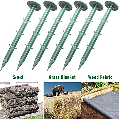 Image of 6-Inch Plastic Stakes Sturdy Lawn Nails Anchors Rustproof(50)