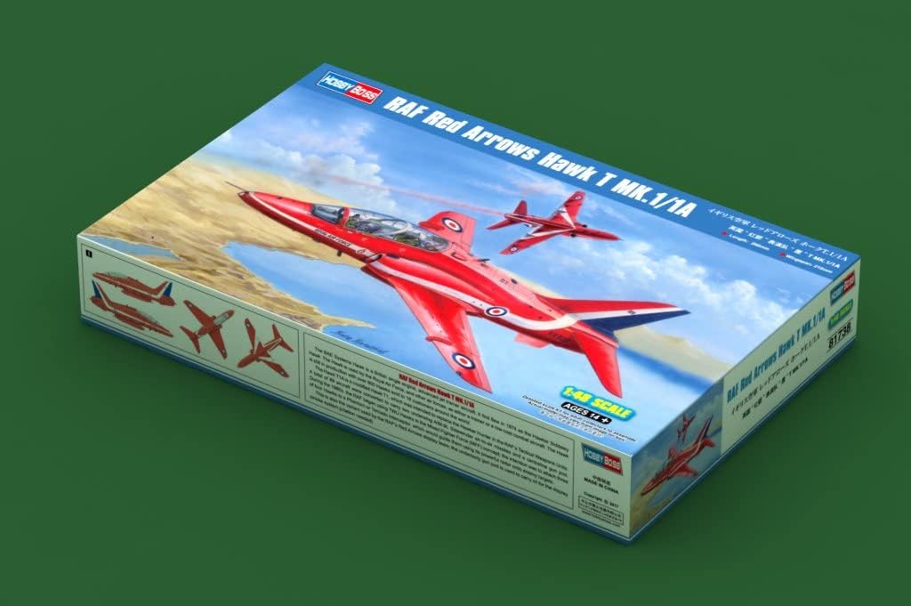Hobbyboss 81738 "RAF Red Arrows Hawk T MK1/1a Plastic Model Kit, 1:48 Scale