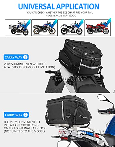 Alforja Universal para Motocicleta Compatible con BMW R1200GS R1250GS ADV/LC F700GS F750GS F800GS F850GS F650GS G310GS ADV F900XR 2022 Bolso Impermeable miniatura 3