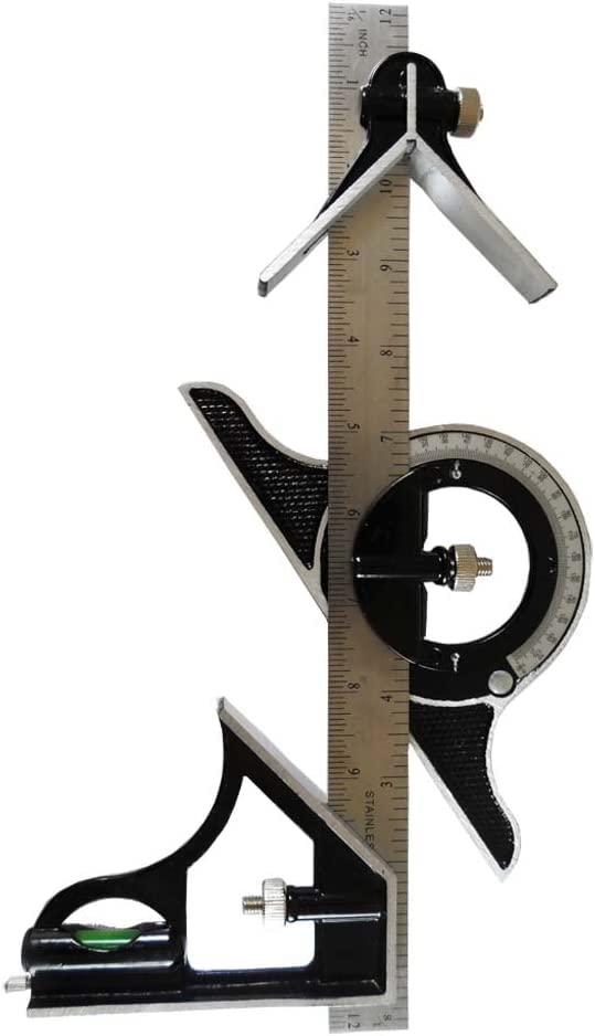 AASONS 12 Inch Combination Square with Protractor, Center Head, Level, Ruler and Handle (B0B5HFMY8X) Amazon Price History, Amazon Price Tracker