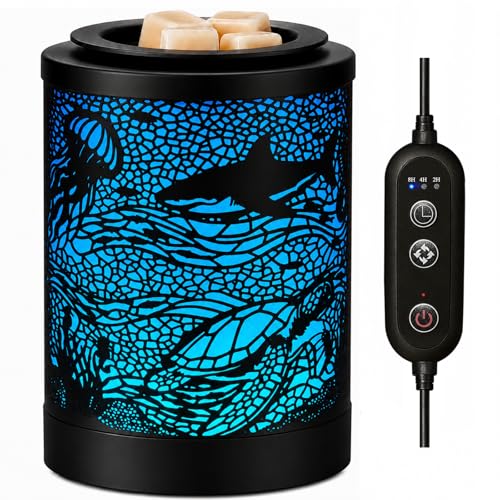 Wax Warmer, Wax Melt Warmer with 7-Color LED Night Light & 2/4/8H Timer