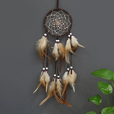 Golden Apple Dream Catchers Handmade Wall Hanging Feather Dreamcatcher for Car Kids Bedroom Decoration Ornament Cover
