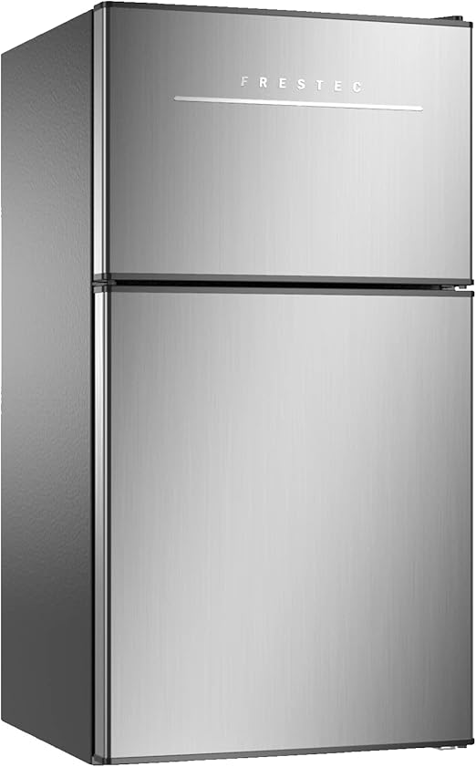 Frestec Mini Fridge with Frezzer,3.2 Cu.Ft Mini Fridge for