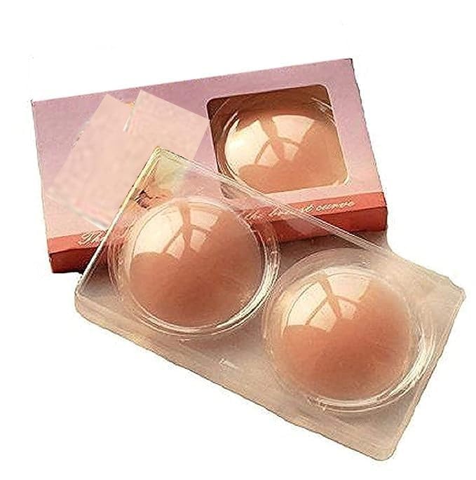 Silicone Nipple Pads Reusable Adhesive Pasties for Women | Comfortable, Thin, Washable, Durable | Ideal for Everyday Wear, Party Dresses, Backless & Strapless Outfits-image-0