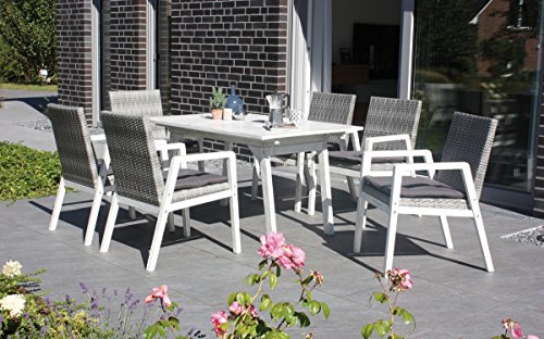 Consul Garden Juego de Muebles de jardín Eco Caja de Fiji Acacia Washed Acabado