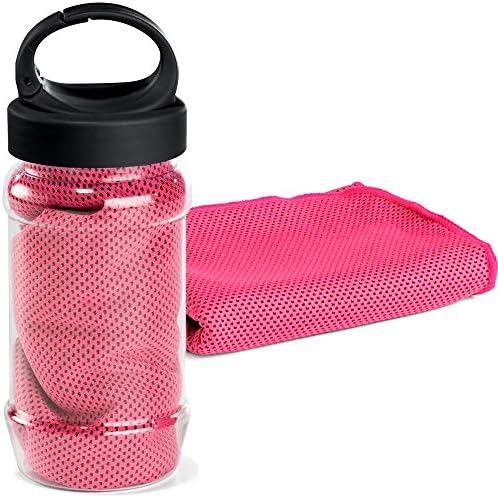 Toalha Esportiva Gelada Refrescante TopGet (Rosa)