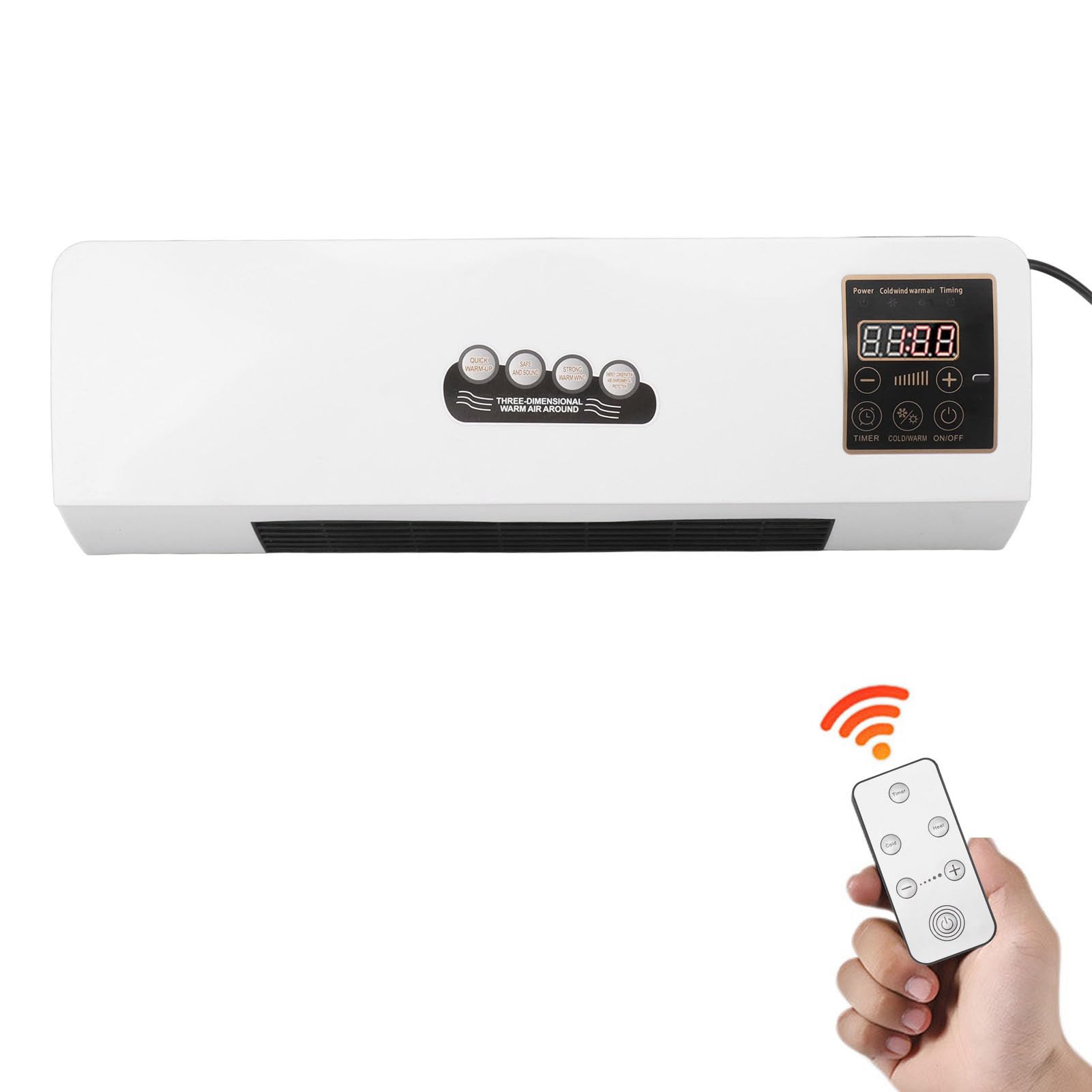 Przenośna klimatyzacja, zimna i ciepła Dual Use Mobile Small Air Conditioner, do montażu na ścianie, przenośna chłodnica powietrza z pilotem zdalnego sterowania, do domu, biura, pracy, wewnątrz i na