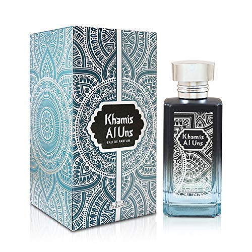 Khamis Al Uns Unisex EDP - Eau de Parfum 100 ML (3.4 oz) | Consists Top Notes of Plum, Raspberry, Coconut, Saffron and Base Notes of Sandalwood, Benzine, White Musk,| Royal Scent| by Nabeel Perfumes