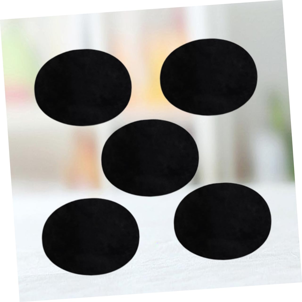 EXCEART 75pezzi Toppe Termoadesive Tessuto Suede Per Abbigliamento Patches Ovali Per Maglioni Giacche e Jeans Kit Di Accessori Per Rinnovare e Decorare Tuoi Vestiti