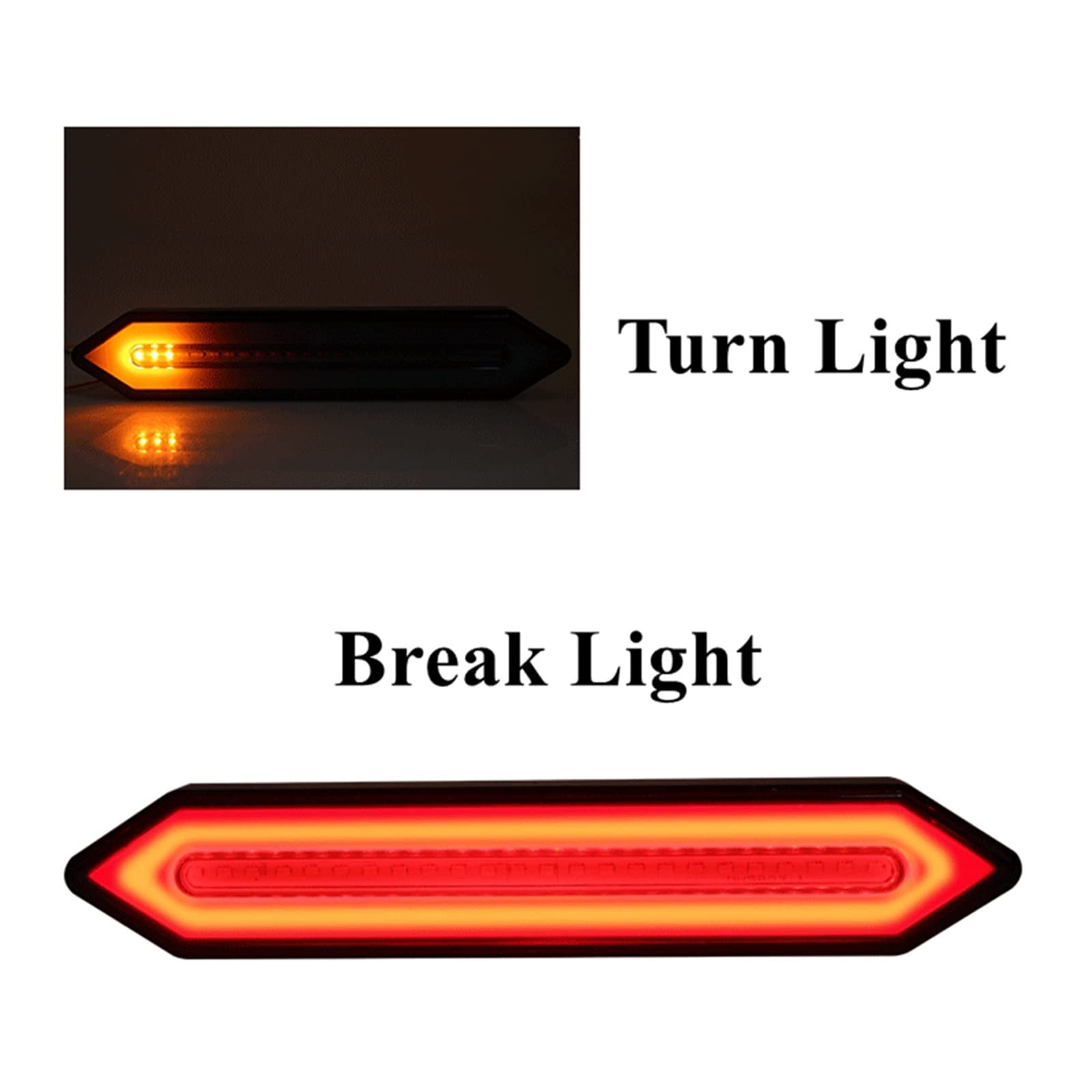 Luces Cola Trasera 2 Uds Señal Giro Dinámica Coche Camión Luz Trasera Secuencial Luz Freno Trasera Lámpara Señal Inversa Luces Remolque Tractor 12v-24v Luz Trasera