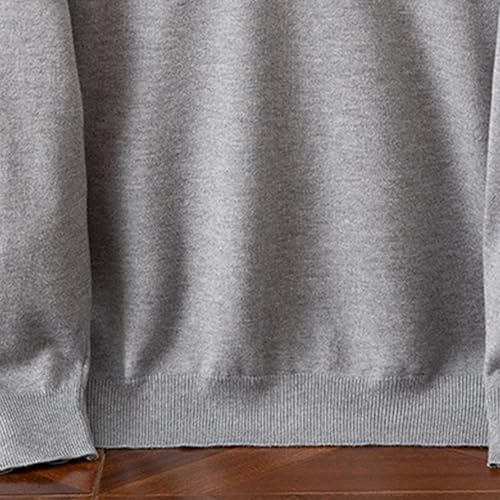 Maiyifu-GJ Men's Knitted Sweaters Solid Color V Neck Casual Long Sleeve Top Business Knit Pullovers4