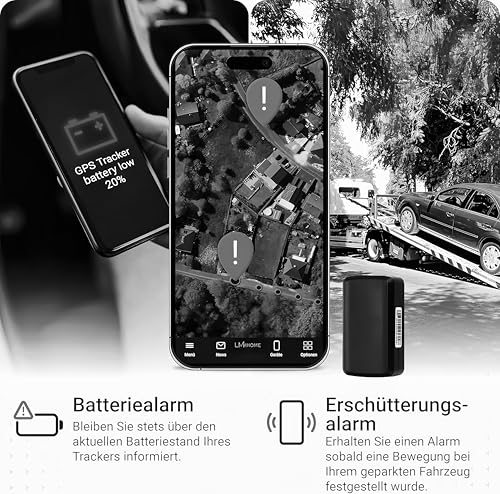 LMHOME GPS 4G Langzeit GPS-Tracker Power Finder für Oldtimer, Auto, Fahrzeuge, Boote, Anhänger und mehr inkl. Magnet-Befestigung - bis zu 90 Tage ohne Aufladen