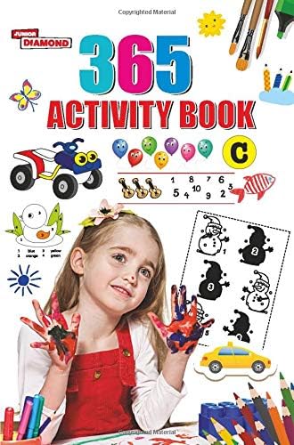 365 Activity Book C For Kids | Match the Pair, Find the Difference, Puzzles, Crosswords, Join the Dots , Colouring, Drawing and Brain Teasers