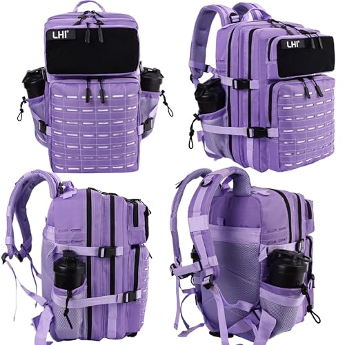 Image of LHI Tactical Military Backpack for Men 25L /45L Large Molle Army Assault Pack 3 Day Hiking Rucksack With Bottle Holder