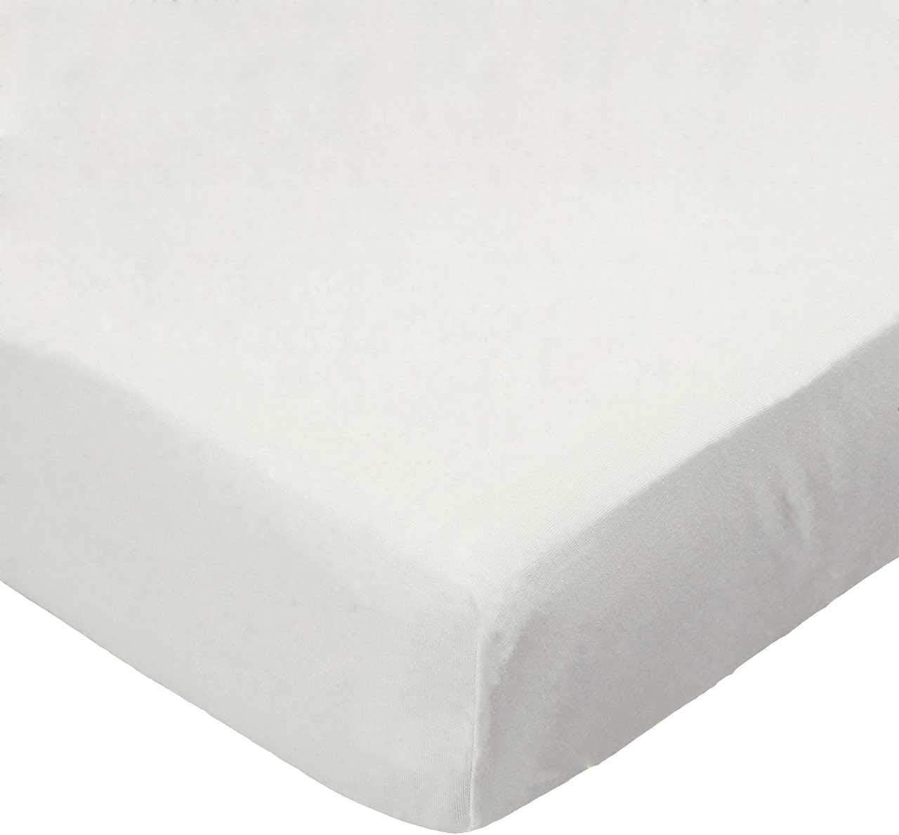 SheetWorld Extra Deep Fitted Portable / Mini Crib Sheet - Organic Ivory Jersey Knit - Made In USA