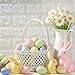 Easter Egg Stuffers 2.14 in Plastic Speckled Eggs Bowl and Vase Filler Faux for DIY Spring Displays and Easter Decorations(15pcs)