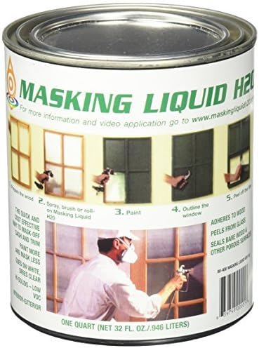 157026 80-400-4 H20 Masking Liquid, 1 quart, Clear by ASSOCIATED PAINT