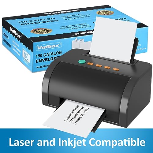 ValBox Envelopes de catálogo autoselados 25 x 33 pacotes com 150 envelopes brancos grandes com aba d