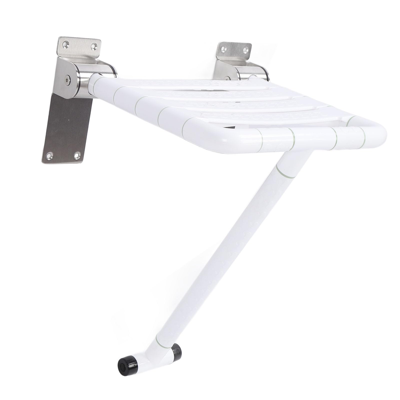 Generic Asiento de Ducha Plegable Diseño Compacto Banco de Ducha Multifuncional Impermeable Montado en la Pared para Baños Pequeños Acero Inoxidable 15.59x14.96x18.50in