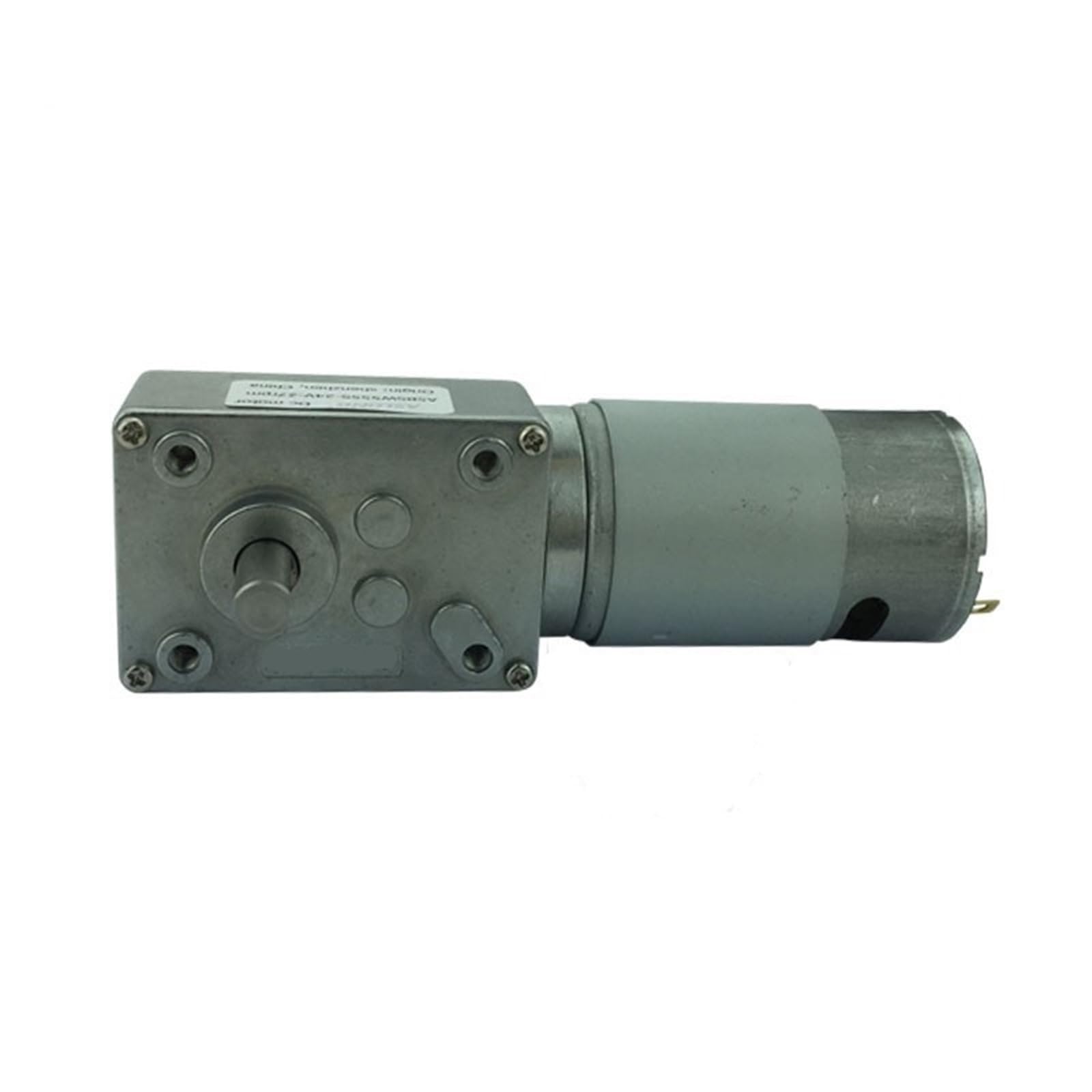 Doble eje turbo motorreductor de tornillo sin fin DC 12V-24V 8-470RPM