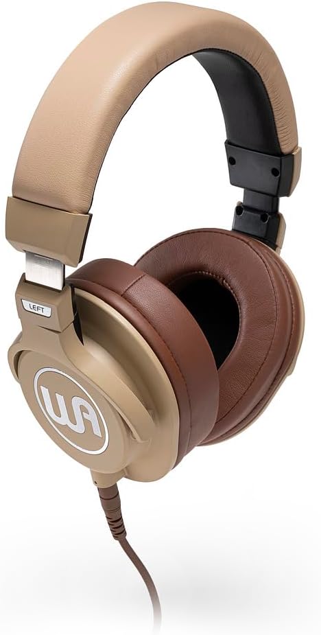 Warm Audio WA-HRT Headroom, Closed Studio Headphones (45 mm Neodymium Driver, Replaceable Ear Pads, for Monitoring & Recording), Brown