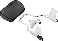 Vista 6 de TCT-MOTORPARTS Respaldo desmontable cromado para pasajeros Harley Touring Road King, Electra Glide estándar, Street Glide 1997-2008