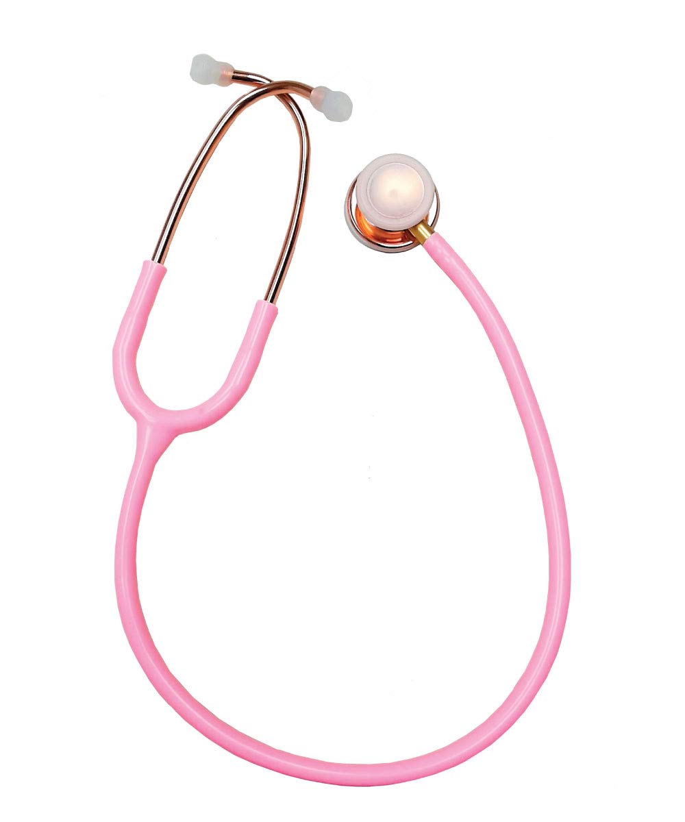 Stethoskop Professional Line Stealth Edition mit GRAVUR + Kostenlose Premium Tasche! (Pink Gold Edition/Rosa)