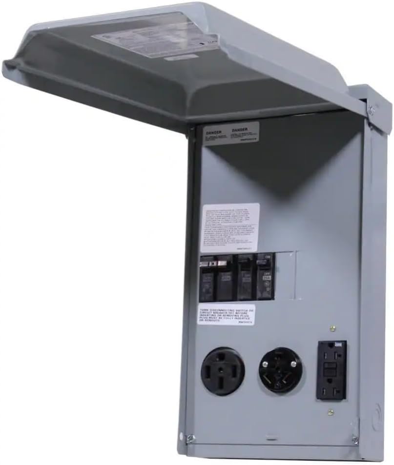 Midwest 50/30/20 amp U075CTL010 RV/EV Panel w/ 20 AMP GFCI - Heavy Duty