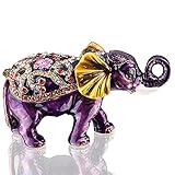 Photo Gallery bonakula feng shui thai elephant trinket box incernierato ricchezza fortunato anello titolare statua animale statuetta decorazione casa regalo collezione (viola) Photo Gallery bonakula feng shui thai elephant trinket box incernierato ricchezza fortunato anello titolare statua animale statuetta decorazione casa regalo collezione (viola)