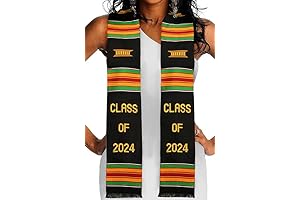 Kente Graduation Stole Class of 2024: Celebrate Culture with Authentic African Art