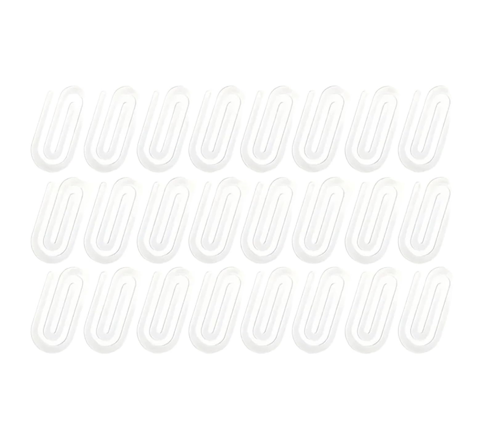 Geformte Büroklammern, 40 Stück, Sublimations-Büroklammern, groß, blanko, Acryl, große und kleine transparente Lesezeichen