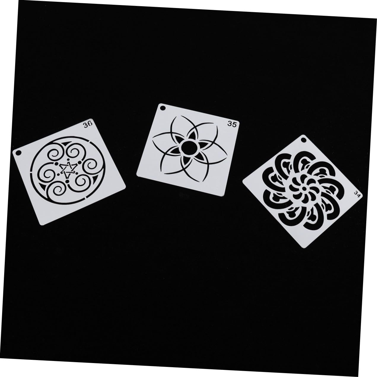 Operitacx 108stücke Mandala Schablonen Kreative Malvorlagen Für Wandgestaltung Möbel Und Mehr Hochtemperaturbeständig Wiederverwendbar Flexibel Und