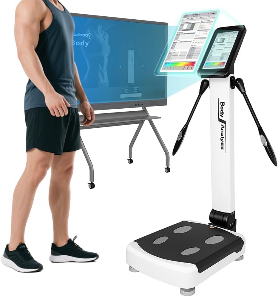 LABFENG US in Stock Body Fat Analyzer, 32 Body Composition Analyzer, 10-inch High-Definition Screen Body Composition Analyzer, Body Fat Measurement Device for Homes, Gyms