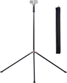 XbotGo NT4 PRO Carbon Fiber Tripod - Professional 12.8ft / 3.9m Extra Tall Sport Camera Stand with Air-Cushioned Center Column, Steady Horseshoe Foot Pads for Game Recording, Seamlessly Fits Falcon