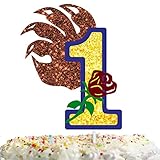 Beauty Wild Beast Cake Topper for Boys Girls 1st Happy Birthday Princess Romance Movie Theme Party Supplies Decoration Celebrate The First Wedding Anniversary Cake Decor Glitter