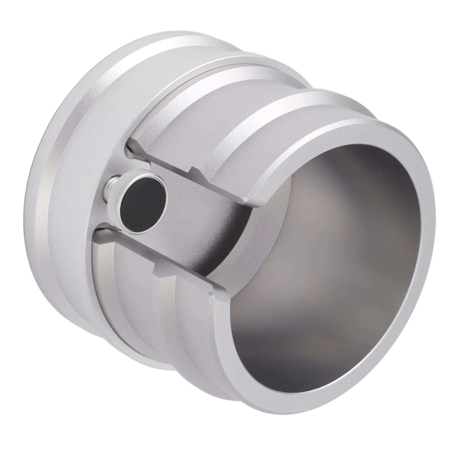 Stacja ubijania kawy i uchwyt na kolbę |Stojak ze stopu aluminium na kolce 51 mm / 53 mm / 58 mm |Solidny organizer na kawę z manometrem (Srebrny)