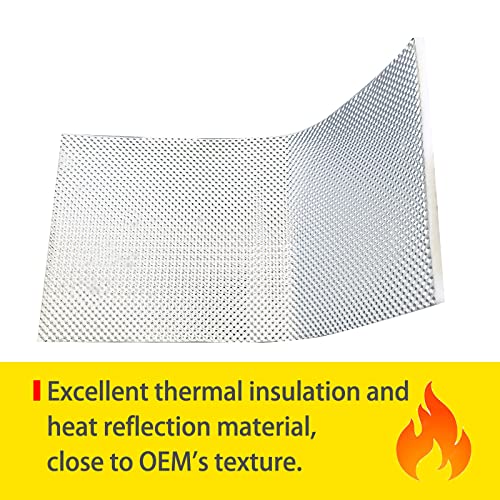 Peastorm DMGERE30-100 Exhaust Wrap Heat Shield Automotive Aluminum Material Muffler Wrap Insulation Armor thumb #2