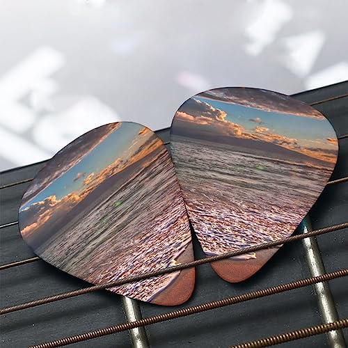Lot de 12 médiators tendance et durables en forme de vague blanche pour ukulélé, guitare électrique, basse - Les Beatles, Paul McCartney, John Lennon, RIngo Starr, George Harrison Lot de 12 médiators tendance et durables en forme de vague blanche pour ukulélé, guitare électrique, basse – Image 8