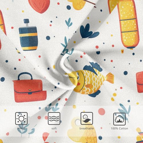 Yuiboo Toddler Boy Training Underwear Soft Cotton Briefs Underwear for Baby Boys A Father's Day in Sizes 4T3